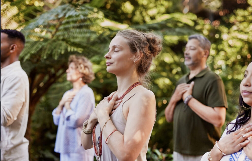 Forest retreat in nature with meditation, yoga, nature walks and art therapy